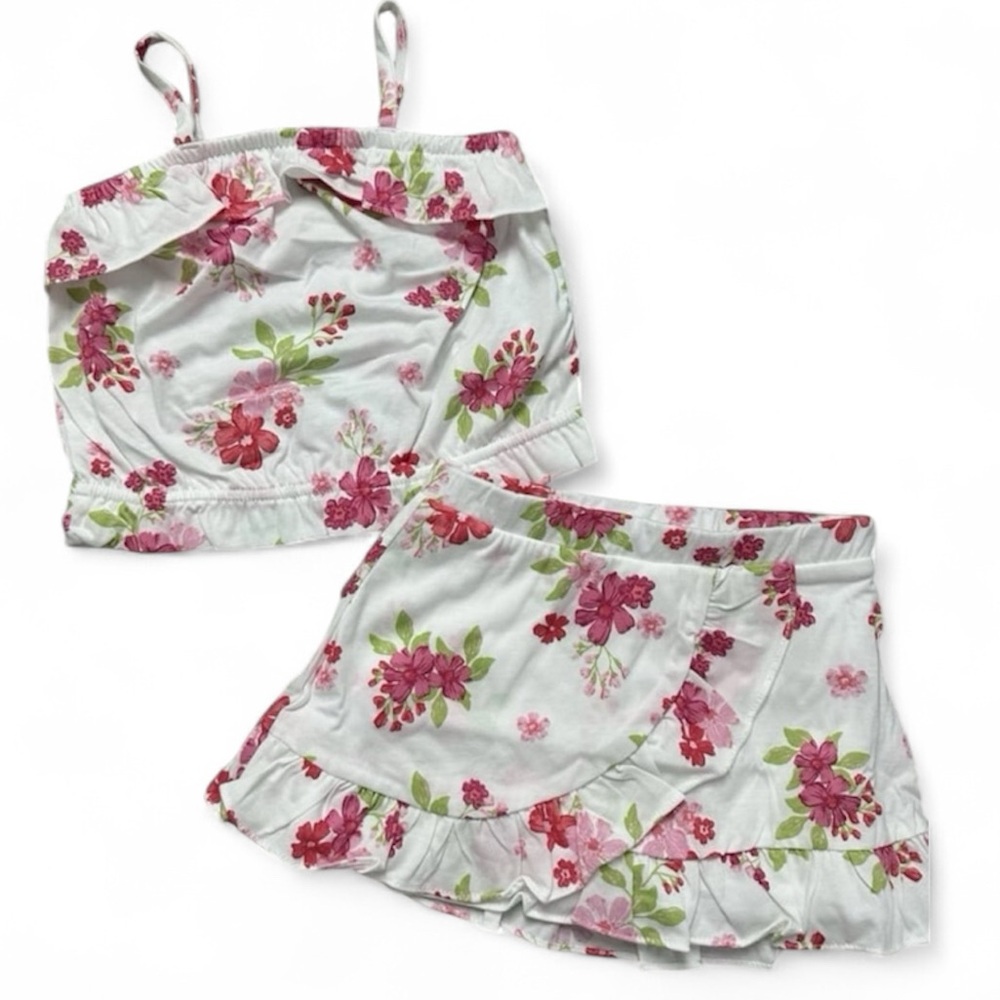 The Children’s Place 🌺 Floral Tank & Skort Set Girls Size 3T NWT